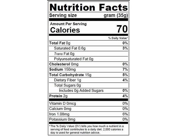 Alaskan sourdough starter nutrition facts