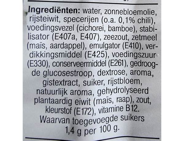 Albert heijn ingredients