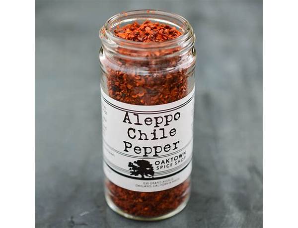 Aleppo chilli pepper ingredients