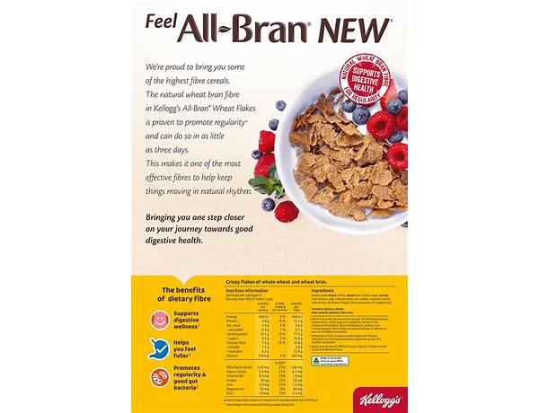 All bran flakes food facts