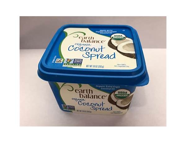 All natural coconut spread food facts