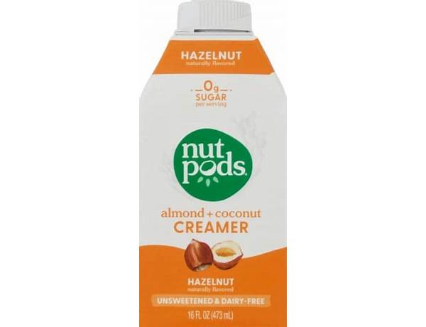 Almond + coconut creamer,  hazelnut food facts