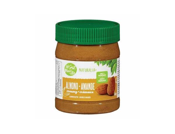 Almond butter maple-caramel (beurre d'amande) food facts