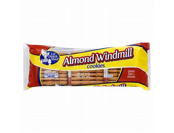 Almond windmill cookies food facts