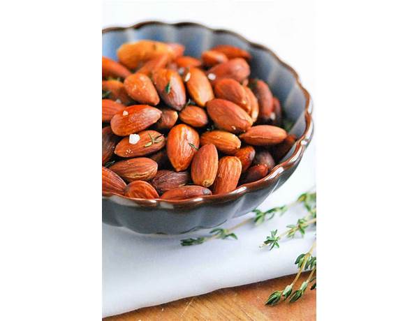 Almonds roasted with sea salt ingredients