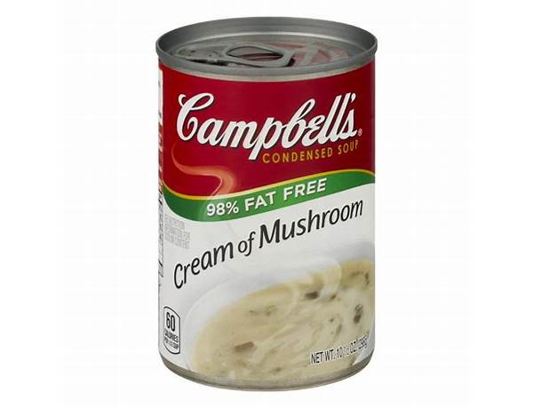 Always save, condensed soup, cream of mushroom food facts