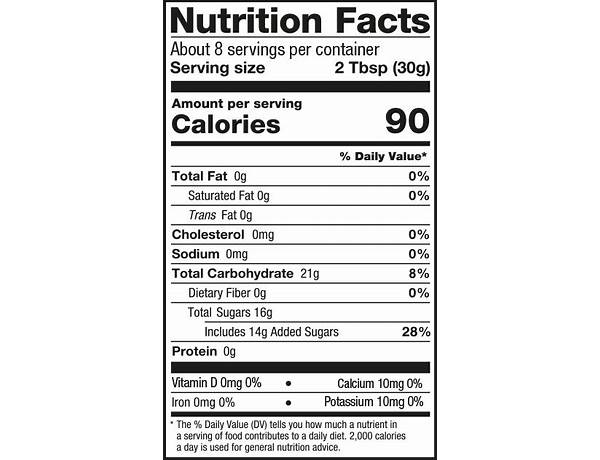 Amarena sour black cherries in syrup nutrition facts