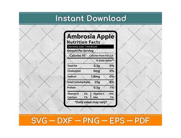 Ambrosia apple nutrition facts