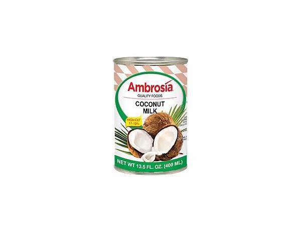 Ambrosia coconut milk ingredients