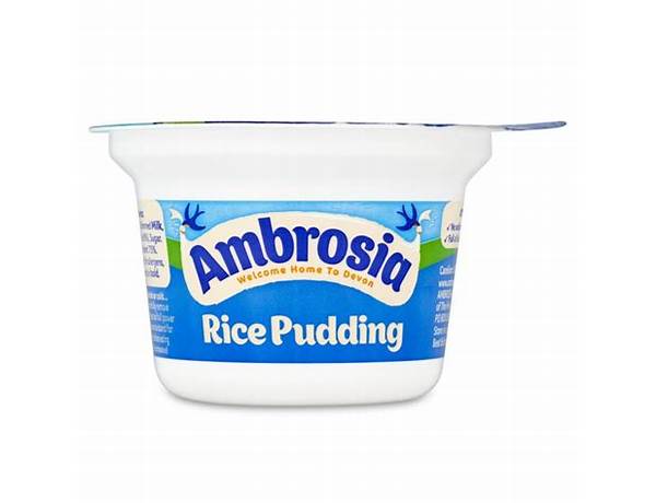 Ambrosia rice pudding food facts