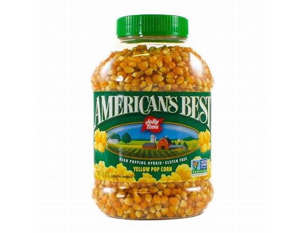 American’s best yellow pop corn ingredients