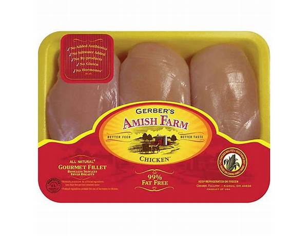 Amish boneless skinless chicken breast food facts