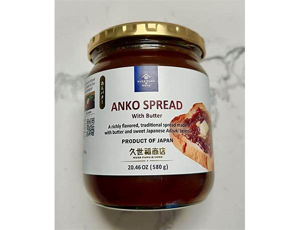 Anko spread with butter food facts