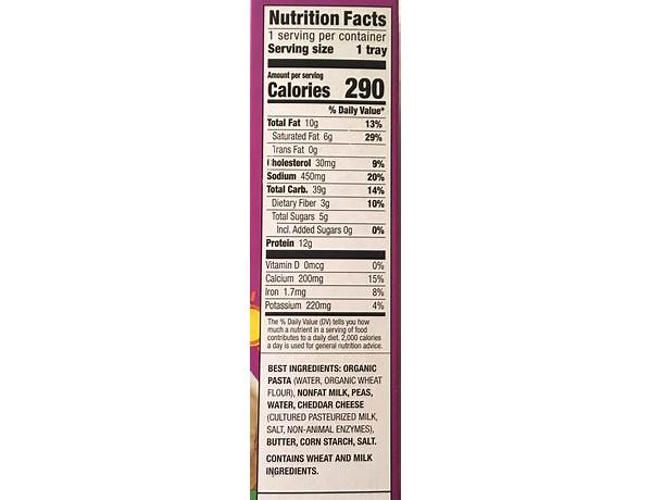 Annies nutrition facts