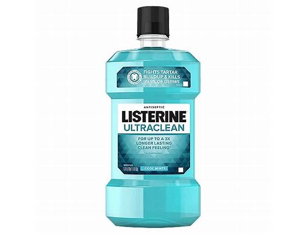 Antiseptic listerine ultraclean food facts