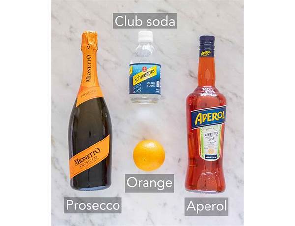 Aperol spritz ingredients