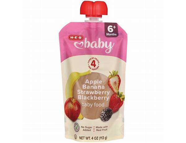 Apple banana strawberry blackberry baby food food facts