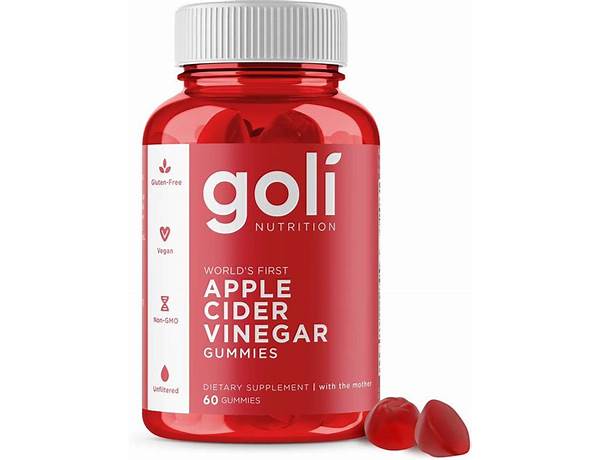 Apple cider vinegar gummy vitamins food facts