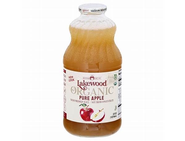 Apple juice 100% pure pressed ingredients