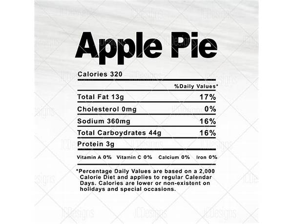 Apple pie food facts