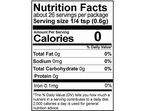 Apple pie spice nutrition facts
