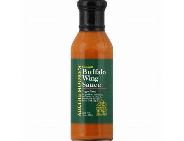 Archie moore's buffalo wing sauce- original & extra hot (pack of 2) food facts