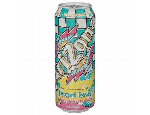 Arizona iced tea with lemon flavor food facts