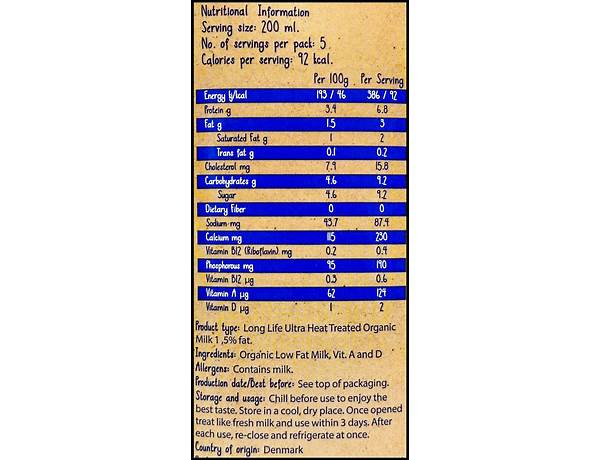 Arla nutrition facts