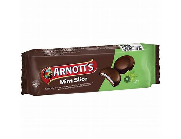 Arnotts chocolate mint slice ingredients