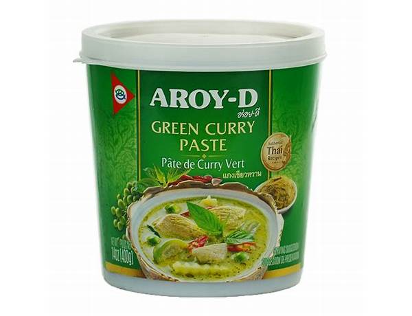 Aroy-d, green curry paste food facts