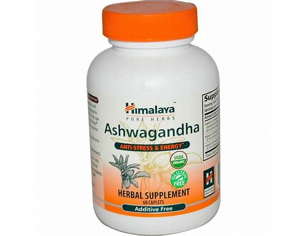 Ashwaganda with peach flavor herbal supplement nutrition facts