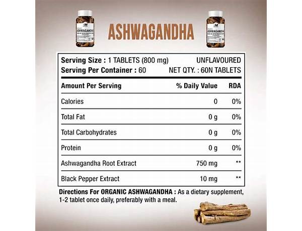 Ashwagandha nutrition facts