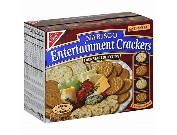 Assorted entertainment crackers ingredients