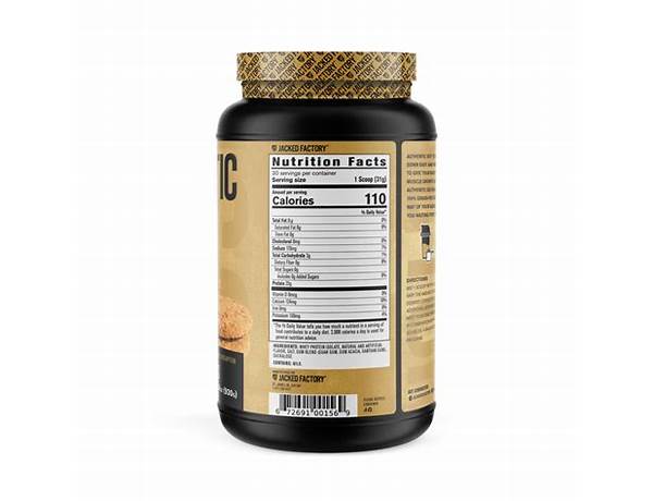 Authentic iso protein powder food facts