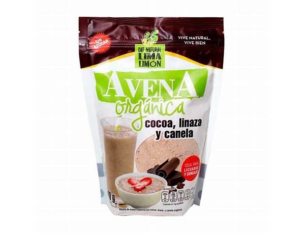 Avena molida organica ingredients