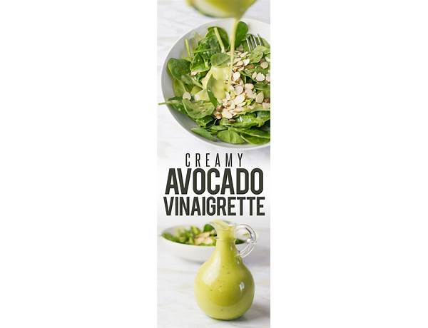 Avocado vinaigrette dressing food facts