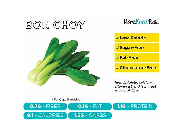 Baby bok choy food facts