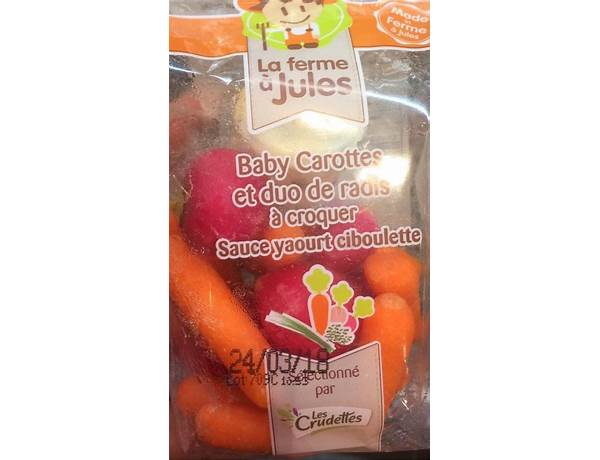 Baby carottes et radis à croquer food facts