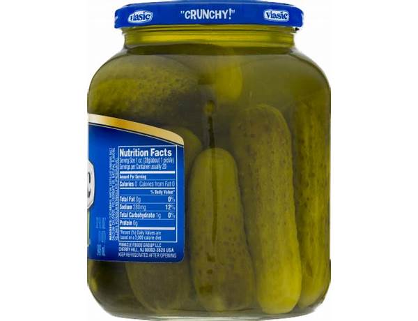 Baby dill pickles food facts