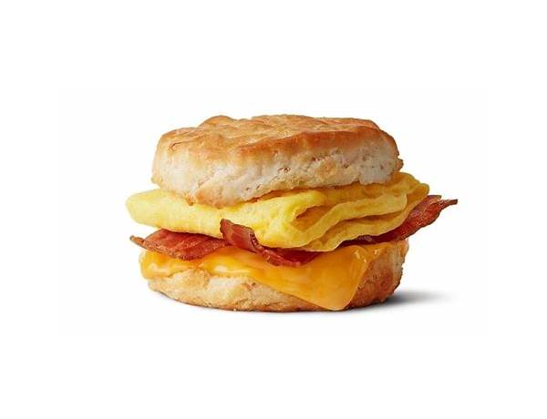 Bacon,egg,and cheddar cheese food facts
