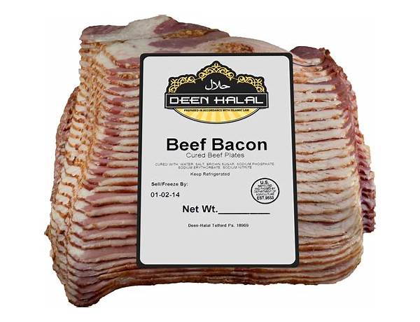 Bacon meat snacks food facts