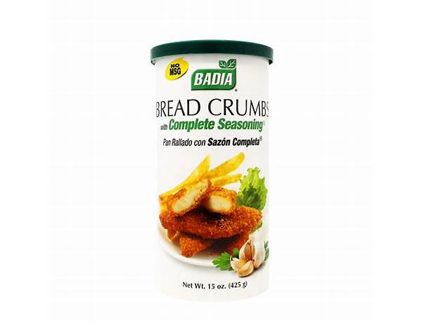 Badia, bread crumbs with complete seasoning ingredients