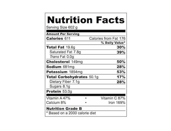 Baked snack pie nutrition facts