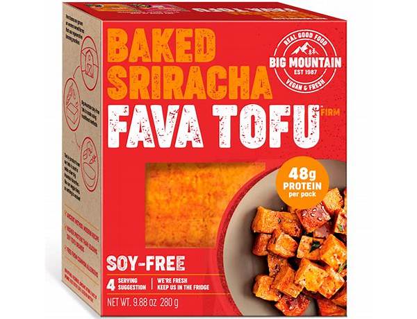 Baked sriracha fava tofu food facts