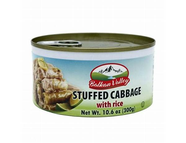 Balkan valley stuffed cabbage nutrition facts