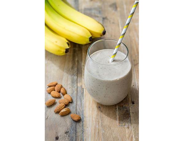 Banana +almond smoothie ingredients