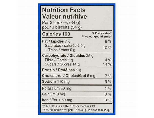 Banana baby biscuit - nutrition facts