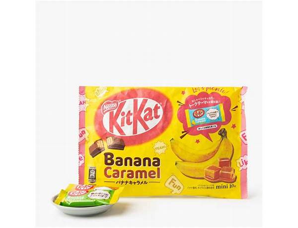 Banana caramel kitkat ingredients