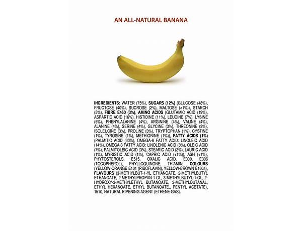 Banana ingredients