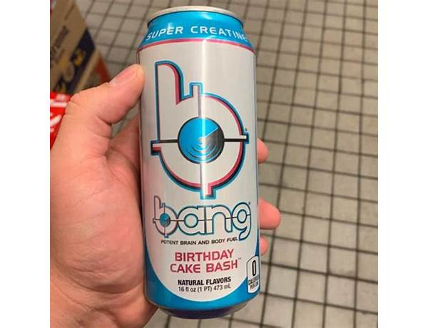 Bang birthday cake food facts